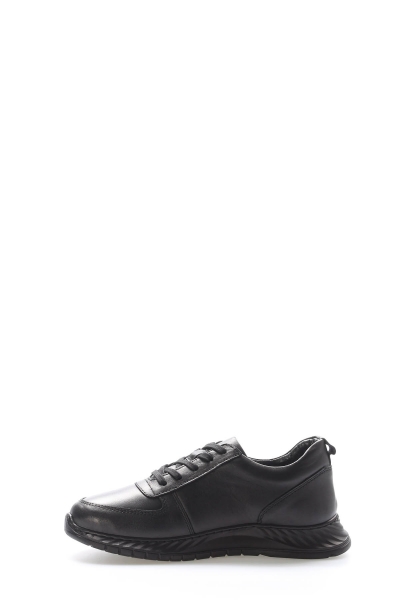 MirgeShoes Siyah Bağcıklı Kadın Casual Ayakkabı İçi Dışı Hakiki Deri MRG017132612719