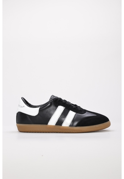 MirgeShoes Siyah-Beyaz Bağcıklı Erkek Casual Ayakkabı İçi Dışı Hakiki Deri MRG01284131618