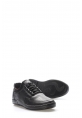 MirgeShoes Siyah Bağcıklı Erkek Spor Sneaker Ayakkabı İçi Dışı Hakiki Deri MRG01256131637