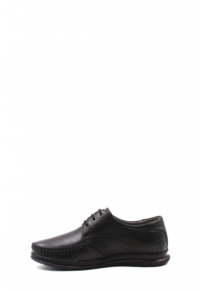 MirgeShoes Siyah Bağcıklı Erkek Casual Ayakkabı İçi Dışı Hakiki Deri  MRG01291131343