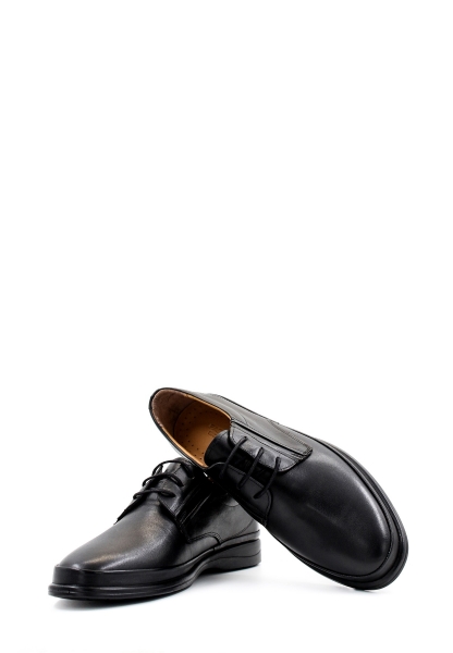 MirgeShoes Siyah Bağcıklı Erkek Casual Ayakkabı İçi Dışı Hakiki Deri MRG017581317285-4