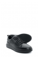 MirgeShoes Siyah Bağcıklı Erkek Casual Ayakkabı İçi Dışı Hakiki Deri MRG019491311447