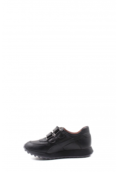 MirgeShoes Siyah Erkek Cırtcırtlı Çocuk Casual Ayakkabı İçi Dışı Hakiki Deri MRG011362410229