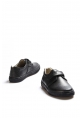 MirgeShoes Siyah Erkek Çocuk Cırtcırtlı Casual Ayakkabı İçi Dışı Hakiki Deri MRG01900611024