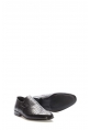 MirgeShoes Siyah Bağcıksız Erkek Klasik Ayakkabı İçi Dışı Hakiki Deri MRG01348131718