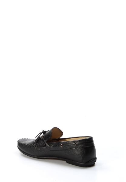 MirgeShoes Siyah Tokalı Erkek Loafer Babet Ayakkabı İçi Dışı Hakiki Deri MRG0175813213