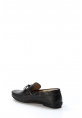 MirgeShoes Siyah Tokalı Erkek Loafer Babet Ayakkabı İçi Dışı Hakiki Deri MRG0175813213