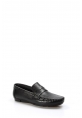 MirgeShoes Siyah Bağcıksız Erkek Loafer Babet Ayakkabı İçi Dışı Hakiki Deri MRG01988131523