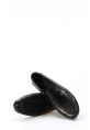 MirgeShoes Siyah Bağcıksız Erkek Loafer Babet Ayakkabı İçi Dışı Hakiki Deri MRG01988131523