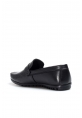 MirgeShoes Siyah Bağcıksız Erkek Loafer Ayakkabı İçi Dışı Hakiki Deri MRG01715131420