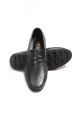 MirgeShoes Siyah Bağcıksız Erkek Loafer Ayakkabı İçi Dışı Hakiki Deri MRG01715131420