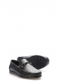 MirgeShoes Siyah Bağcıksız Erkek Loafer Ayakkabı İçi Dışı Hakiki Deri MRG0175813164442343
