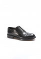 MirgeShoes Siyah Bağcıklı Erkek Oxford Ayakkabı İçi Dışı Hakiki Deri MRG01760131414