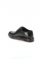 MirgeShoes Siyah Bağcıklı Erkek Oxford Ayakkabı İçi Dışı Hakiki Deri MRG01760131414