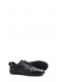 MirgeShoes Siyah Bağcıklı Erkek Spor Sneaker Ayakkabı İçi Dışı Hakiki Deri MRG0125713132736