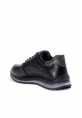 MirgeShoes Siyah Bağcıklı Erkek Spor Sneaker Ayakkabı İçi Dışı Hakiki Deri MRG01985131527