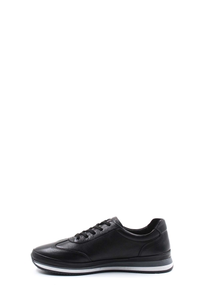 MirgeShoes Siyah Erkek Spor Sneaker Ayakkabı İçi Dışı Hakiki Deri MRG01284131709628