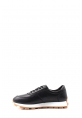 MirgeShoes Siyah Bağcıklı Erkek Spor Sneaker Ayakkabı İçi Dışı Hakiki Deri MRG01284131925