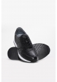 MirgeShoes Siyah Erkek Spor Sneaker Ayakkabı İçi Dışı Hakiki Deri MRG0137113111207