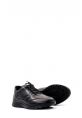 MirgeShoes Siyah Bağcıklı Erkek Spor Sneaker Ayakkabı İçi Dışı Hakiki Deri MRG0184713114367