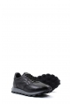 MirgeShoes Siyah Bağcıklı Erkek Spor Sneaker Ayakkabı İçi Dışı Hakiki Deri MRG019851313247