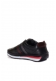 MirgeShoes Siyah Bağcıksız Erkek Spor Sneaker Ayakkabı İçi Dışı Hakiki Deri MRG0198613111005