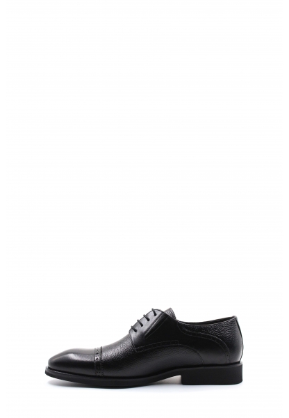 MirgeShoes Siyah Bağcıklı Erkek Klasik Ayakkabı İçi Dışı Hakiki Deri MRG01367131794