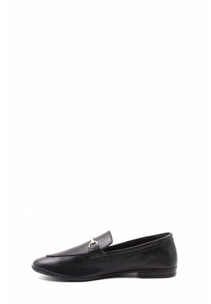 MirgeShoes Siyah Rahat Kadın Babet Ayakkabı İçi Dışı Hakiki Deri MRG01549261732