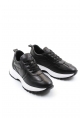 MirgeShoes Siyah Bağcıklı Kadın Casual Ayakkabı İçi Dışı Hakiki Deri MRG01266261718