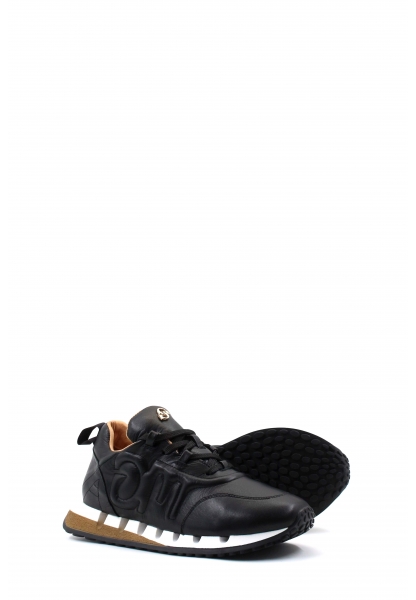 MirgeShoes Siyah Bağcıklı Kadın Casual Ayakkabı İçi Dışı Hakiki Deri MRG01297261400680