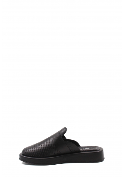 MirgeShoes Kadın Düz Terlik İçi Dışı Hakiki Deri Siyah  MRG01840261515