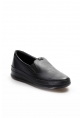  MirgeShoes Siyah Bağcıksız Kadın Casual Ayakkabı İçi Dışı Hakiki Deri MRG019942611313