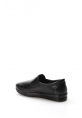MirgeShoes Siyah Bağcıksız Kadın Casual Ayakkabı İçi Dışı Hakiki Deri MRG0110112611142