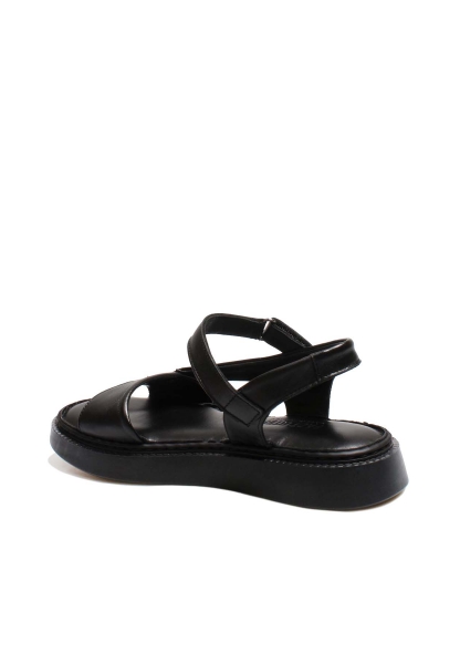 MirgeShoes Kadın Sandalet İçi Dışı Hakiki Deri Siyah  MRG017512611059
