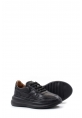 MirgeShoes Siyah Bağcıklı Kadın Spor Sneaker Ayakkabı İçi Dışı Hakiki Deri MRG015392613268
