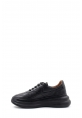 MirgeShoes Siyah Bağcıklı Kadın Spor Sneaker Ayakkabı İçi Dışı Hakiki Deri MRG015392613268