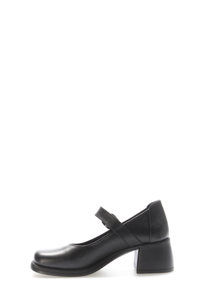 MirgeShoes Siyah Kadın Topuklu Ayakkabı İçi Dışı Hakiki Deri MRG0134726188220