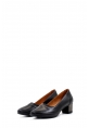 MirgeShoes Siyah Kadın Topuklu Ayakkabı İçi Dışı Hakiki Deri MRG01541261494