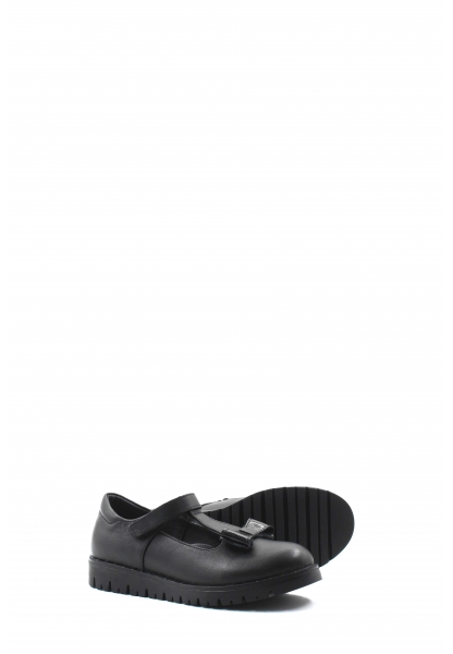 MirgeShoes Siyah Kız Çocuk Casual Ayakkabı İçi Dışı Hakiki Deri MRG0196724323