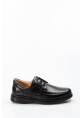MirgeShoes Siyah Bağcıklı Erkek Casual Ayakkabı İçi Dışı Hakiki Deri MRG019451311414
