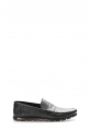 MirgeShoes Siyah Bağcıksız Erkek Loafer Ayakkabı İçi Dışı Hakiki Deri MRG0175813120122835