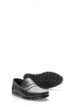 MirgeShoes Siyah Bağcıksız Erkek Loafer Ayakkabı İçi Dışı Hakiki Deri MRG0175813120122835