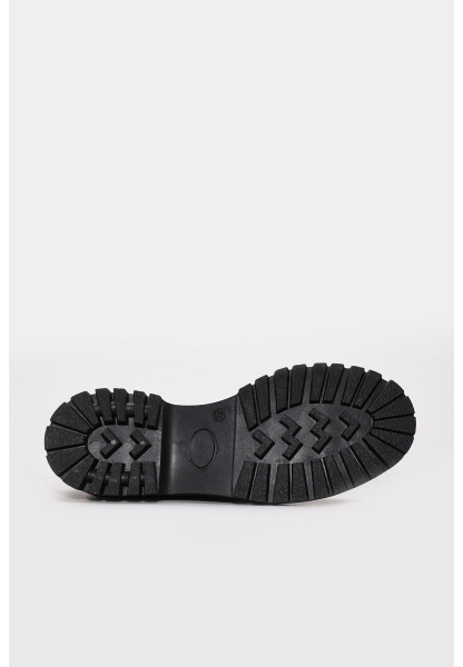 MirgeShoes Siyah Bağcıklı Kadın Casual Ayakkabı İçi Dışı Hakiki Deri MRG0171126121058