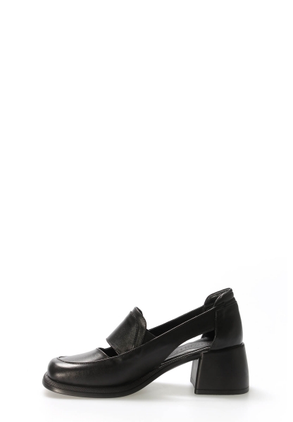 MirgeShoes Siyah Kadın Casual Ayakkabı Yüksek Topuk İçi Dışı Hakiki Deri MRG0134726175742343