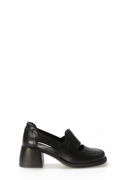 MirgeShoes Siyah Kadın Casual Ayakkabı Yüksek Topuk İçi Dışı Hakiki Deri MRG0134726175742343