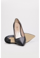 MirgeShoes İçi Dışı Hakiki Deri Siyah Şık Kadın İnce Topuklu Ayakkabı AH082152612523
