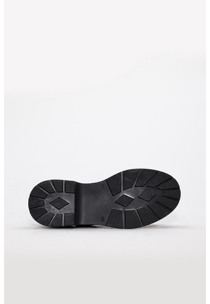 MirgeShoes Siyah Kız Çocuk Casual Ayakkabı İçi Dışı Hakiki Deri MRG0113624315219