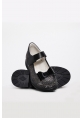 MirgeShoes Siyah Kız Çocuk Casual Ayakkabı İçi Dışı Hakiki Deri MRG0113624315219