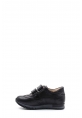 MirgeShoes Siyah Unisex Cırtcırtlı Çocuk Sneaker Spor Ayakkabı İçi Dışı Hakiki Deri MRG011361611012