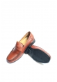 MirgeShoes Taba Bağcıksız Erkek Klasik Loafer Ayakkabı İçi Dışı Hakiki Deri MRG01108013109232